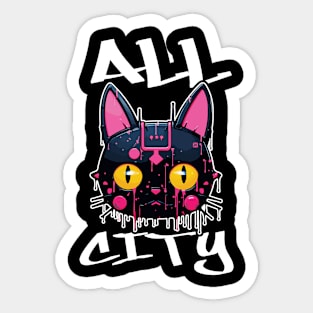 ALL CITY KITTY Sticker